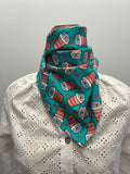 Neck Scarf - Teal Coffee