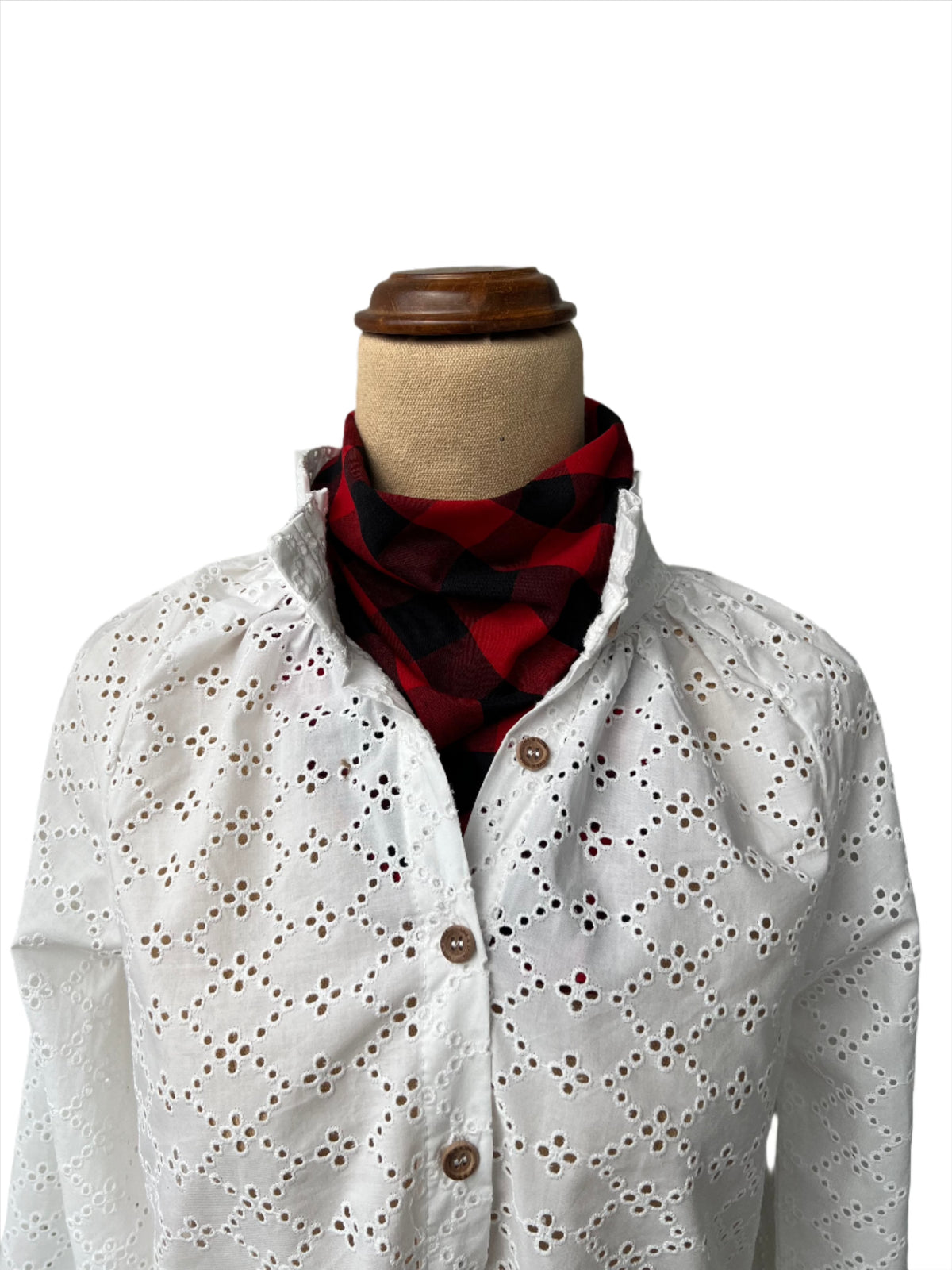 Neck Scarf - Red & Black Check